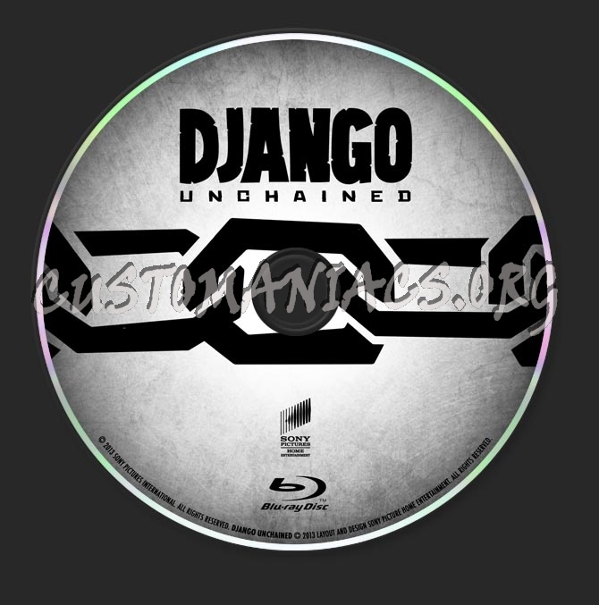 Django Unchained blu-ray label