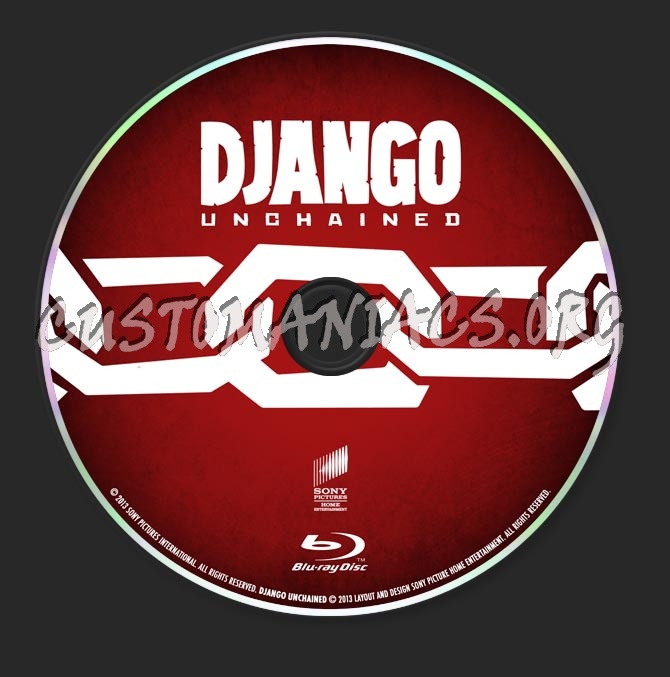 Django Unchained blu-ray label