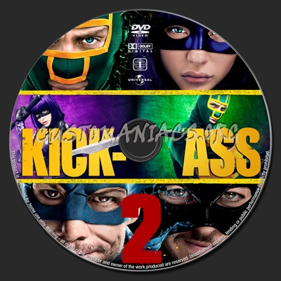 Kick-Ass 2 dvd label