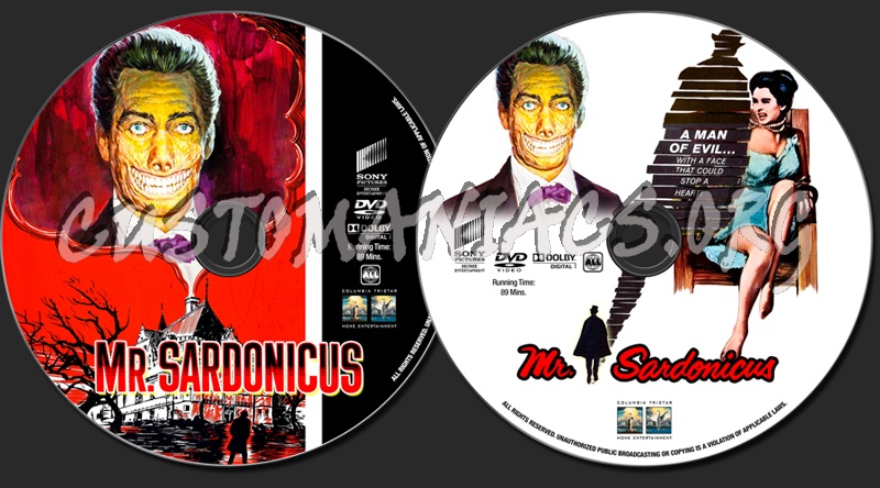 Mr Sardonicus dvd label