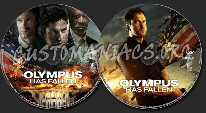 Olympus has Fallen dvd label