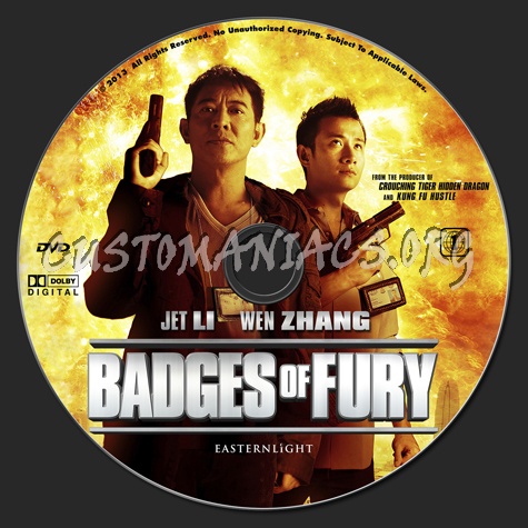 Badges Of Fury dvd label