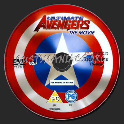 Ultimate Avengers Double Feature dvd label