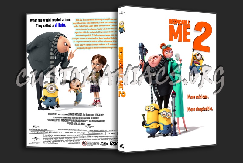 Despicable Me 2 dvd cover