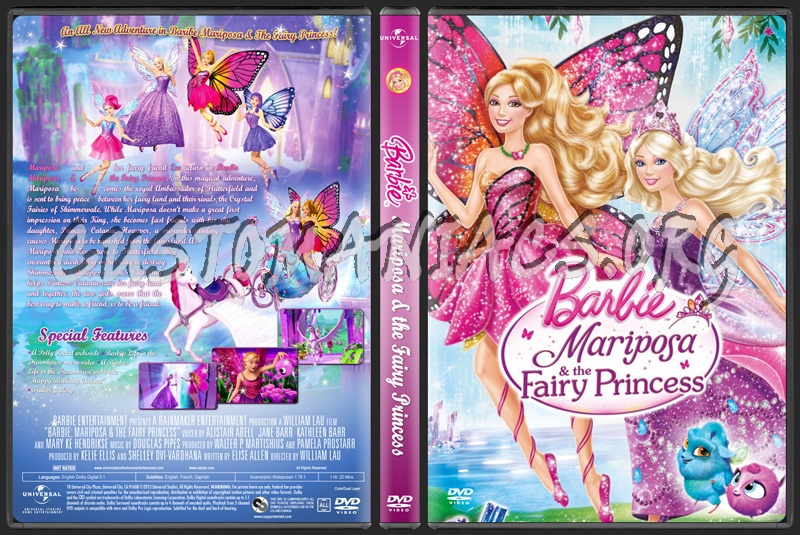 Barbie Mariposa and the Fairy Princess dvd cover