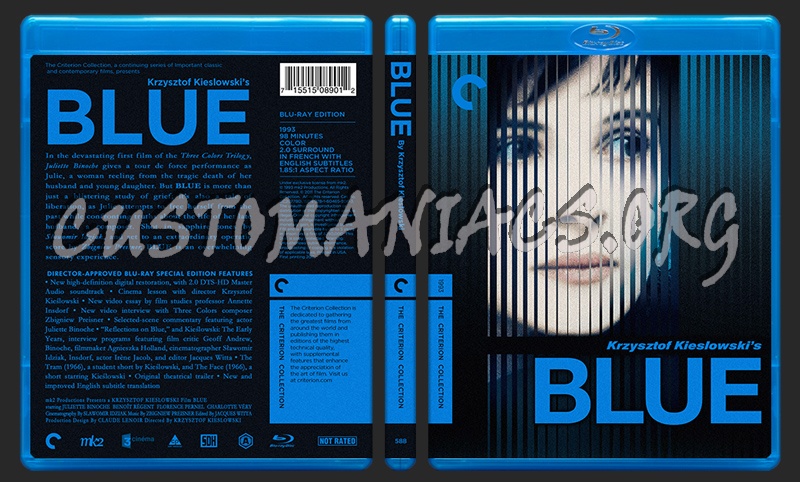 588 - Three Colors Trilogy - Blue blu-ray cover