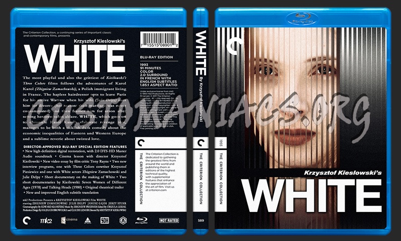 589 - Three Colors Trilogy - White blu-ray cover