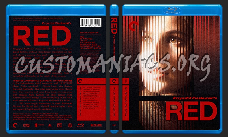 590 - Three Colors Trilogy - Red blu-ray cover