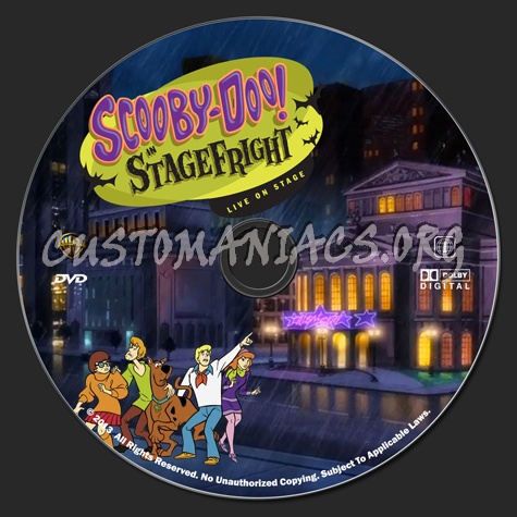 Scooby-Doo In Stage Fright dvd label