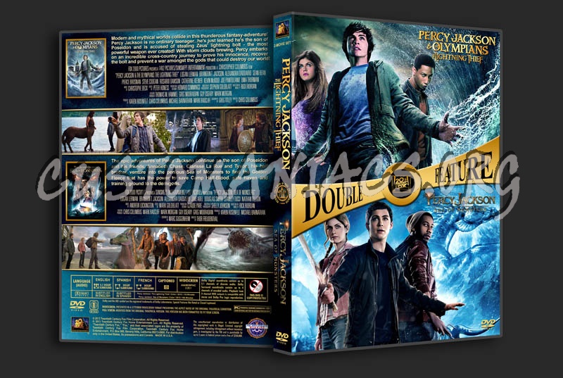Percy Jackson Double Feature dvd cover