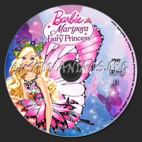 Barbie Mariposa & The Fairy Princess dvd label