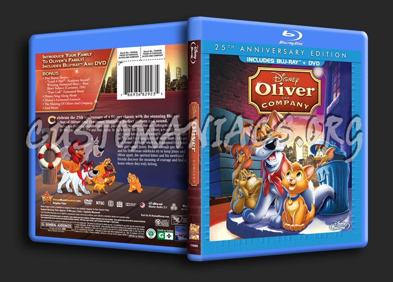 Oliver and Company blu-ray cover