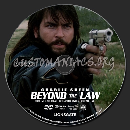 Beyond The Law dvd label