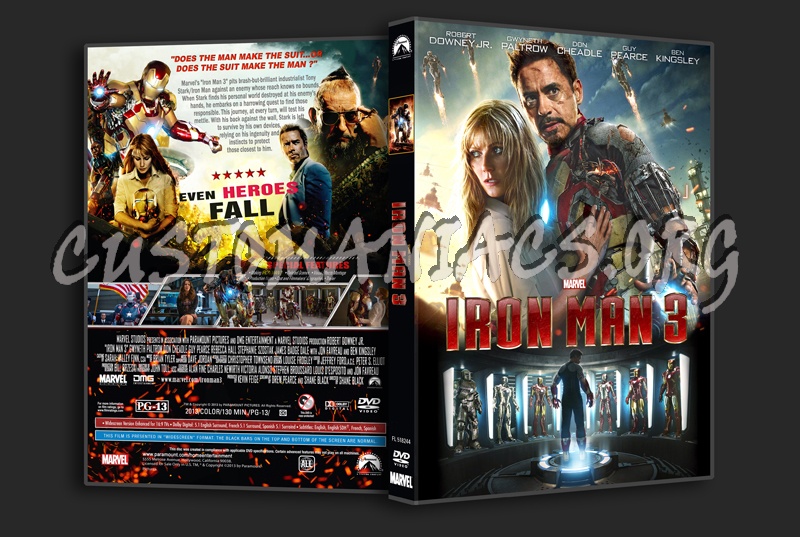 Iron Man 3 dvd cover