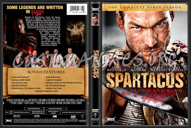 Spartacus Blood And Sand dvd cover