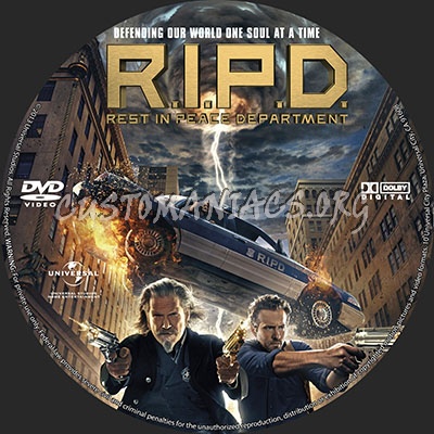 R.I.P.D. (Rest In Peace Department) dvd label