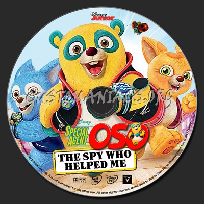 Special Agent Oso The Spy Who Helped Me dvd label