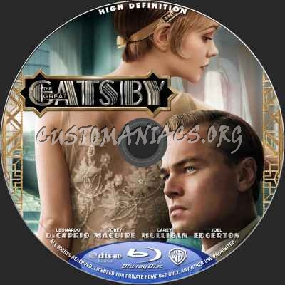 The Great Gatsby (2013) blu-ray label