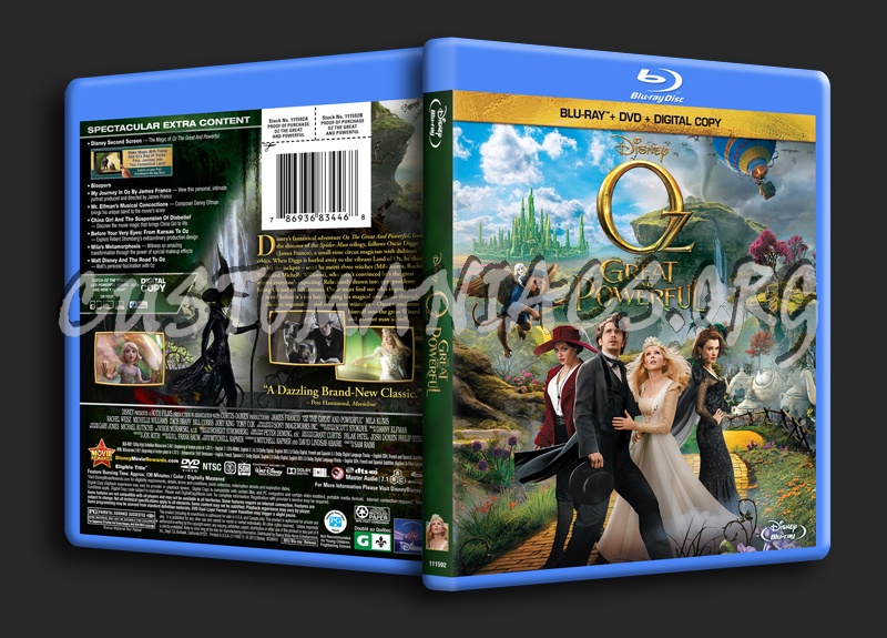 Oz the Great and Powerful blu-ray cover