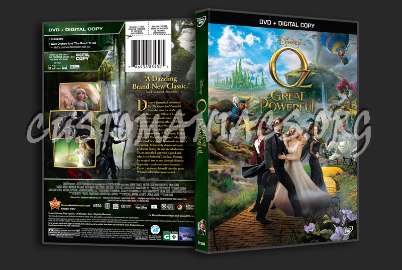 Oz the Great and Powerful 3D dvd cover