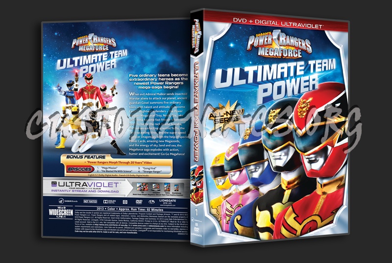 Power Rangers Megaforce Ulitmate Team Power  Volume 1 dvd cover