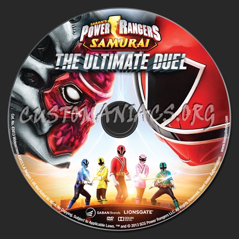 Power Rangers Samurai The Ultimate Duel Volume 5 dvd label