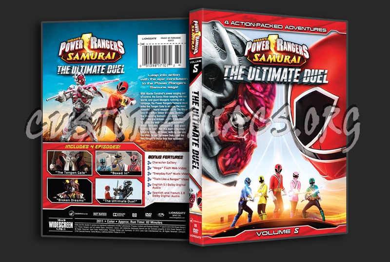Power Rangers Samurai The Ultimate Duel Volume 5 dvd cover