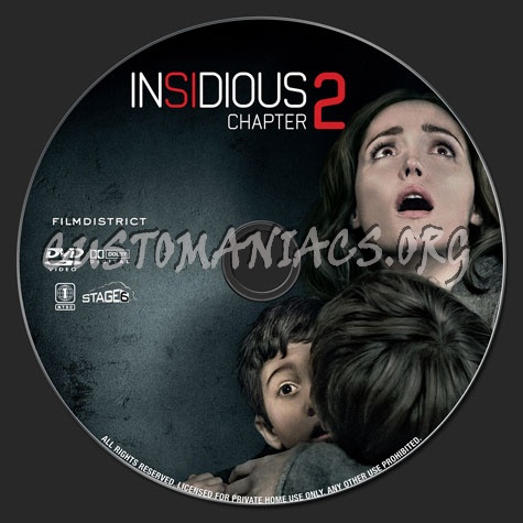 Insidious Chapter 2 dvd label