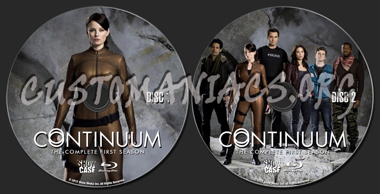 Continuum Season 1 blu-ray label