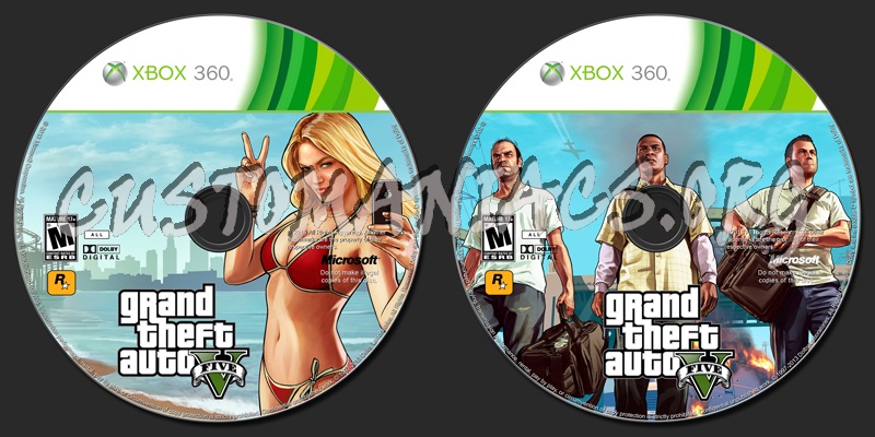Grand Theft Auto V dvd label