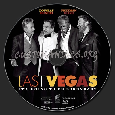 Last Vegas blu-ray label
