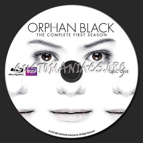 Orphan Black Season 1 blu-ray label