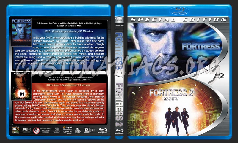 Fortress Double Feature blu-ray cover