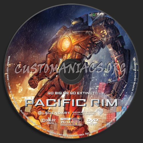 Pacific Rim dvd label