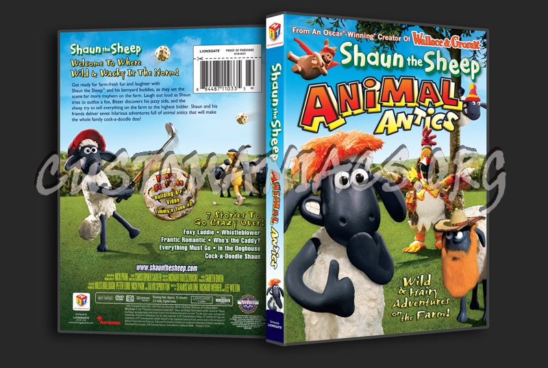 Shaun the Sheep Animal Antics dvd cover