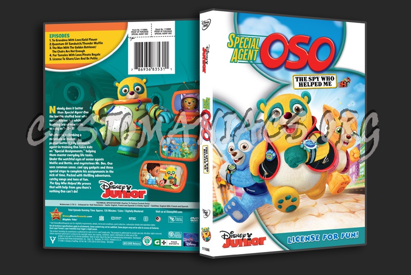 Special Agent Oso The Spy Who Helped Me dvd cover