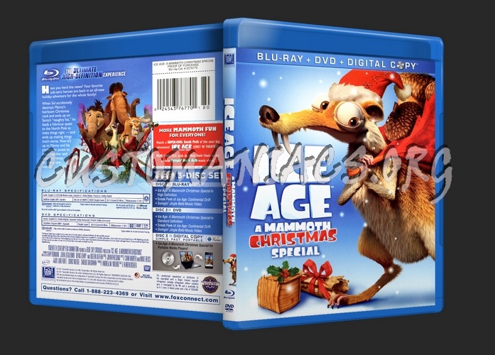 Ice Age A Mammoth Christmas Special blu-ray cover