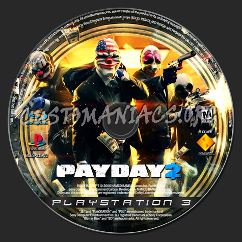 Payday 2 dvd label
