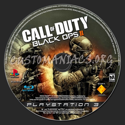 Call Of Duty Black Ops 2 dvd label