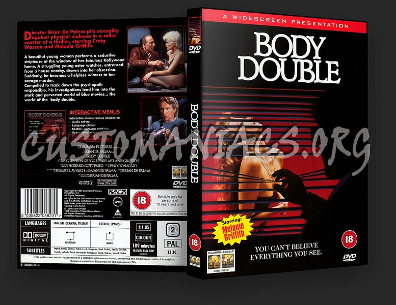 Body Double dvd cover