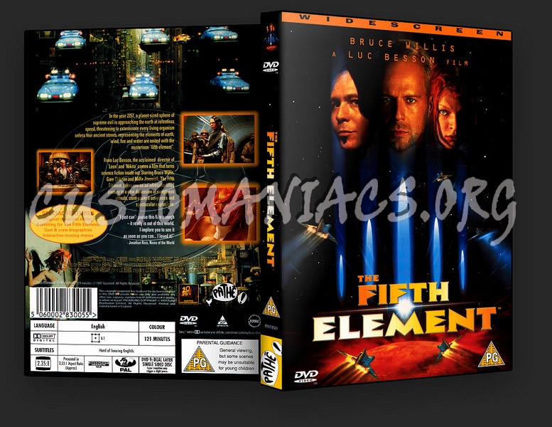 The Fifth Element dvd cover