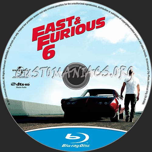 Fast & Furious 6 blu-ray label