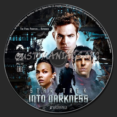 Star Trek Into Darkness dvd label