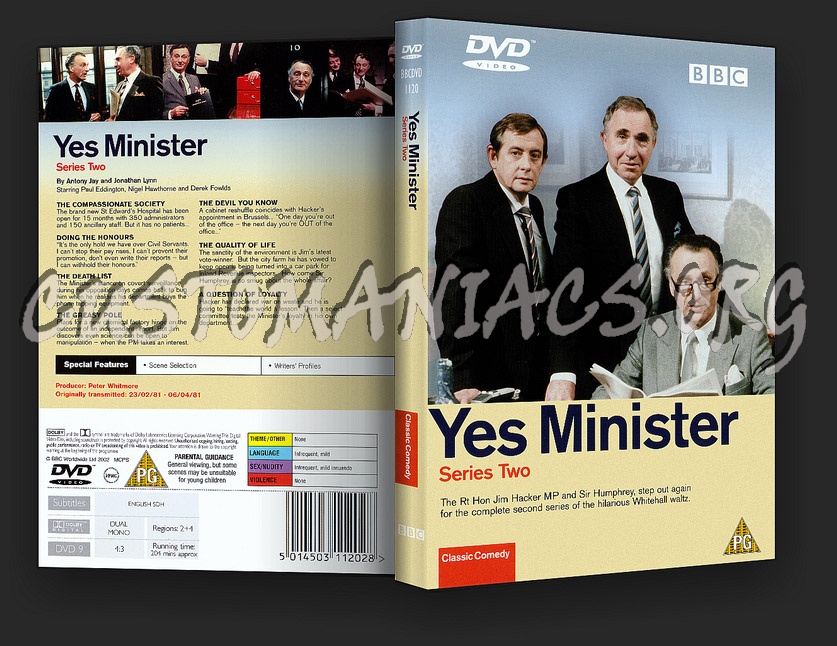 Yes Minister dvd cover