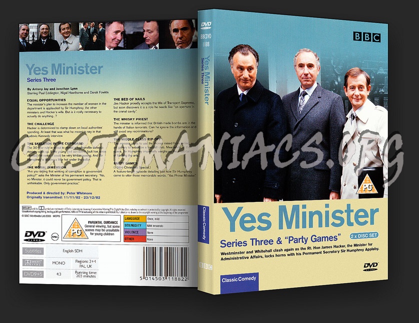 Yes Minister dvd cover