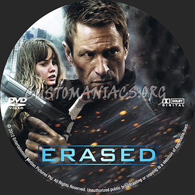 Erased dvd label