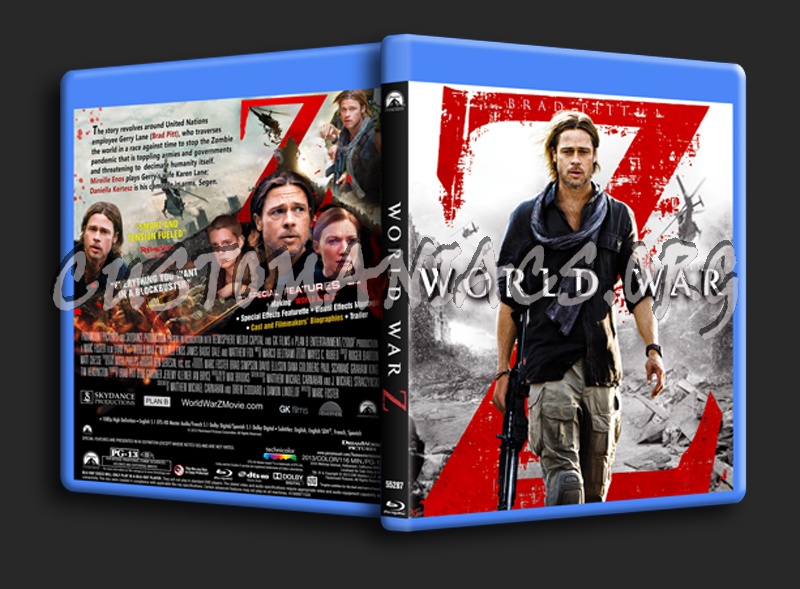 World War Z blu-ray cover