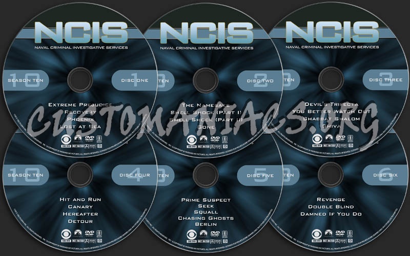 NCIS - Season 10 dvd label