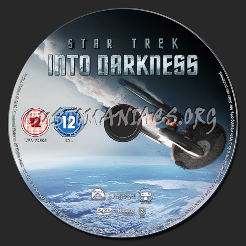 Star Trek Into Darkness dvd label