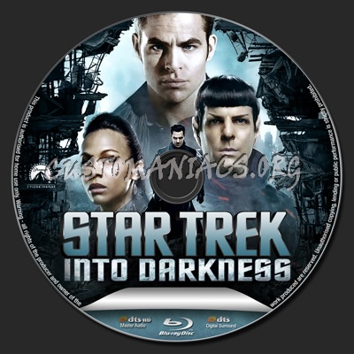 Star Trek Into Darkness blu-ray label
